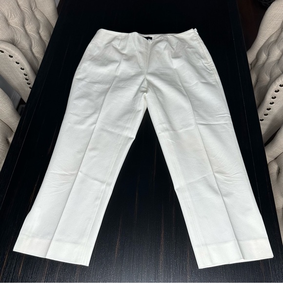 Pants - Elegant White Trousers Capris